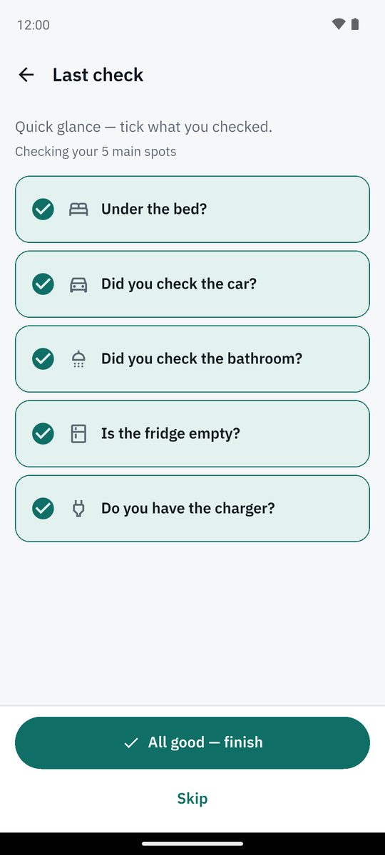 The last check